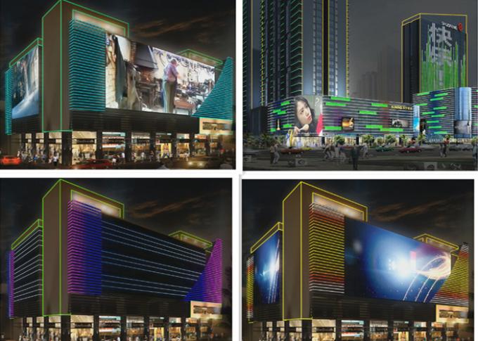 Epistar/크리 사람 LED 건축 훈장 및 점화를 위한 방수 IP67 12W DC12V RGB 풀 컬러 DMX512 LED 선형 빛